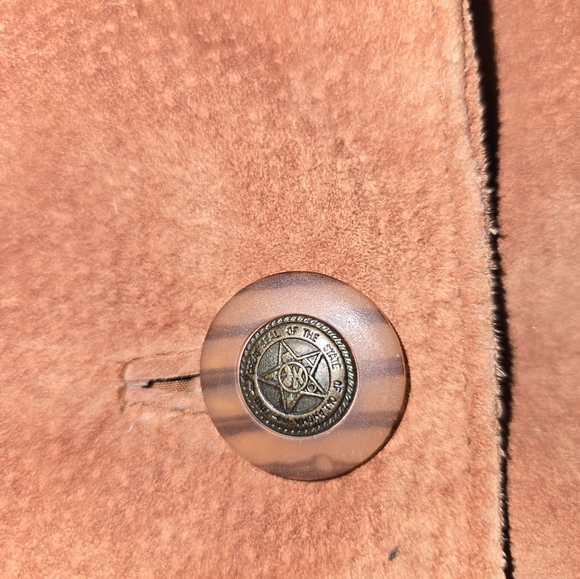 Roaman's Brown Suede Leather Jacket with Fringe - Picture 11 of 15